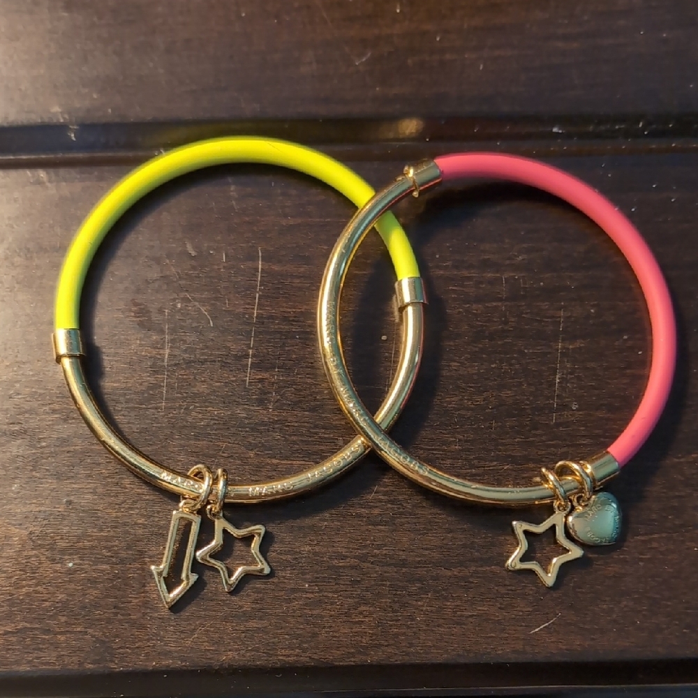 Marc Jacobs Gold and Pink Celestial Bracelets